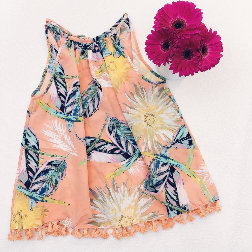 5 for $30 | Japna Pink & Floral Halter Top